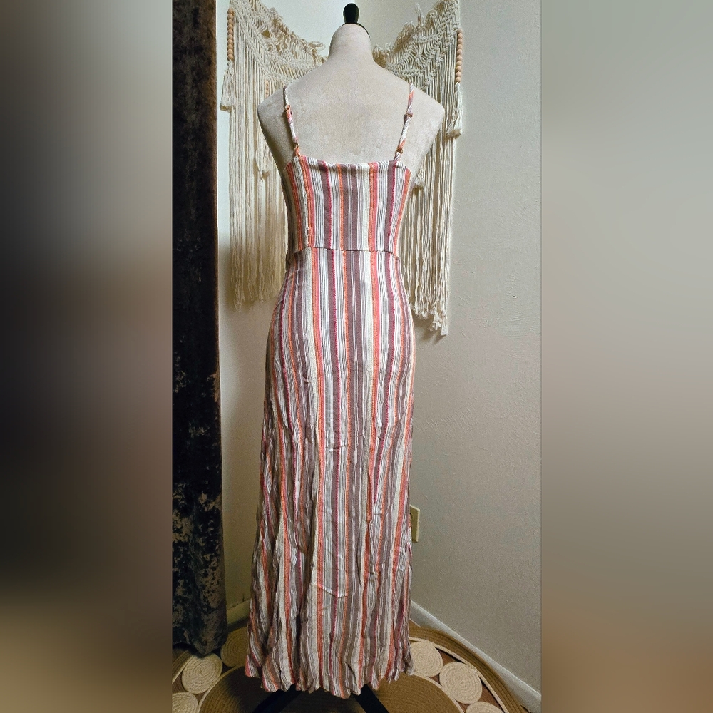 Harper Heritage Button Down Striped Maxi Dress - Picture 6 of 9
